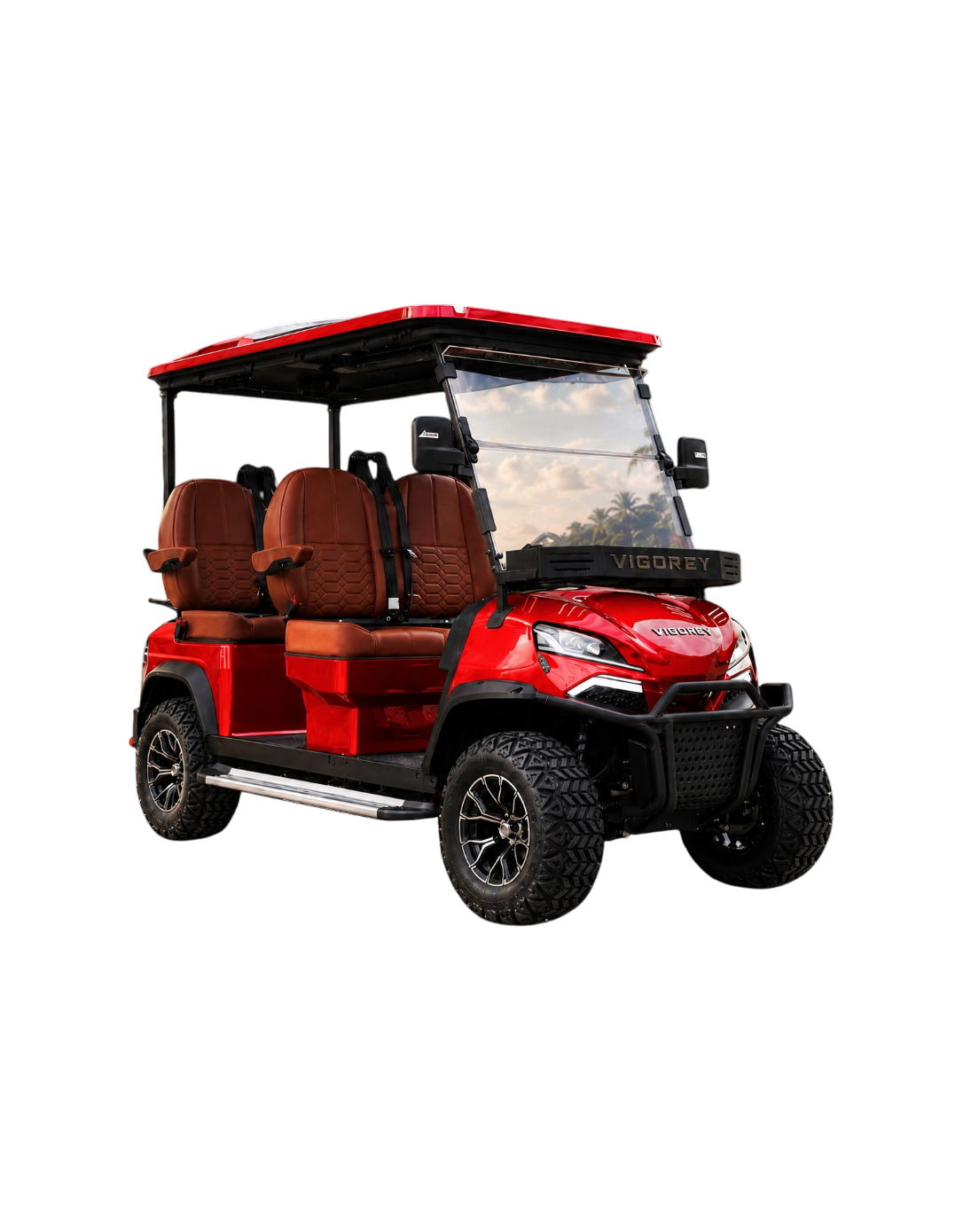 Red Vigorey Golf Car