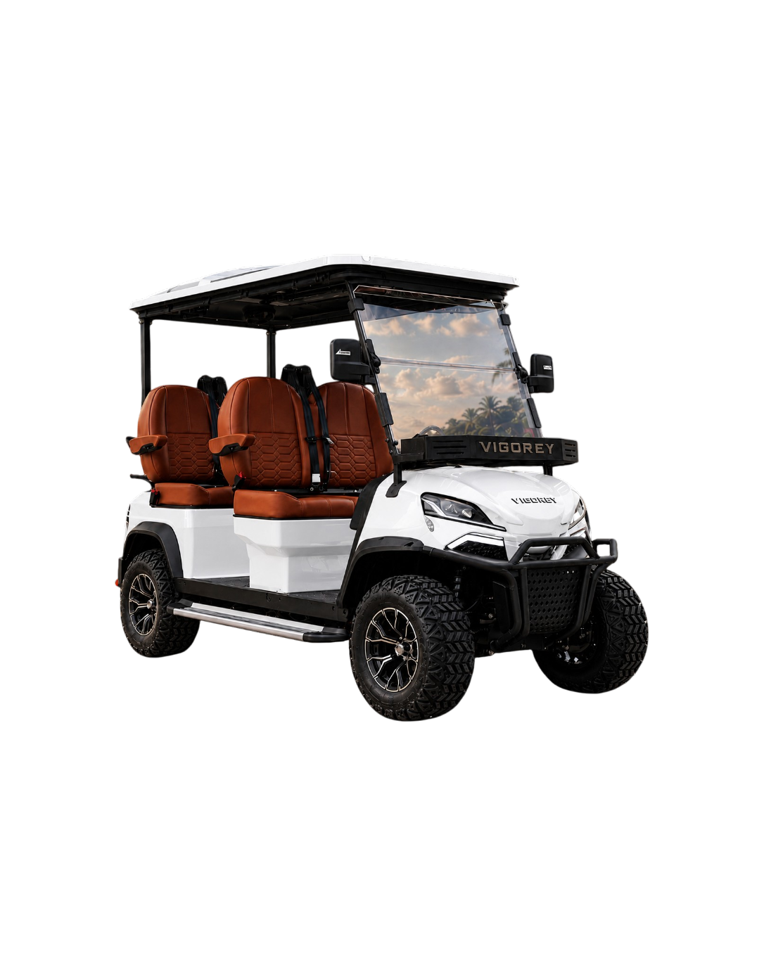 White Vigorey Golf Car